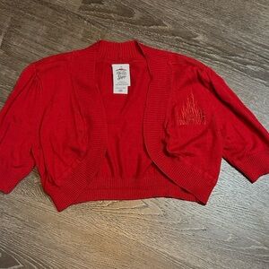 The Dress Shop Disney Castle Red Women's Shrug